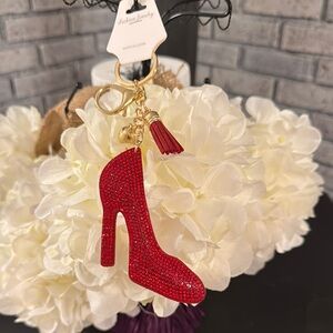 Fashion Jewelry Red High Heel Key Holder